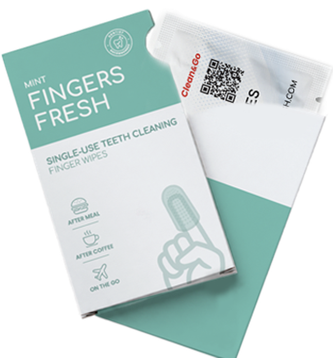 Fingers Fresh Mint, mint pack, open